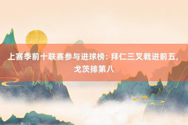 上赛季前十联赛参与进球榜: 拜仁三叉戟进前五, 戈茨排第八