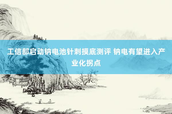 工信部启动钠电池针刺摸底测评 钠电有望进入产业化拐点