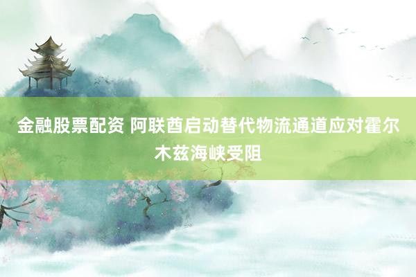 金融股票配资 阿联酋启动替代物流通道应对霍尔木兹海峡受阻