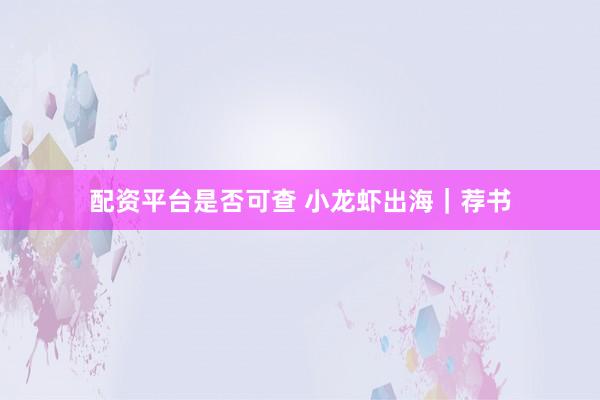 配资平台是否可查 小龙虾出海｜荐书